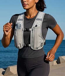 preiswerte -Laufweste Trinkweste Rucksack Reflektierend Wasserdicht Leicht Nylon mit einem 550-ml-Wasserkocher für Marathon Wandern Trail-Rennen