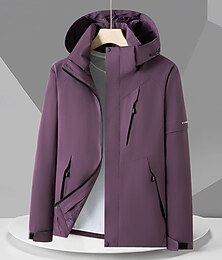 billige -Dame Vindtett jakke Softshell jakke Turjakke Utendørs Vanntett Vindtett Turantrekk Turklær Vår Høst Topper Camping / fotturer / grotting Løp Helfarge Mørk Rosa Rosa Lilla