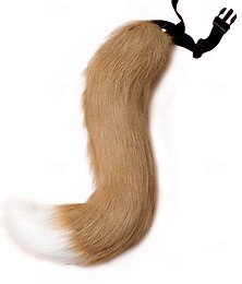 preiswerte -biegbarer Fuchsschwanz für Cosplay – handgefertigter realistischer Tierschwanz, verstellbar für Halloween, Party, Rollenspiele und Kostümzubehör