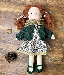 abordables -Muñeca Waldorf de algodón, hecha a mano, mini muñeca para disfrazarse, con caja de regalo de Halloween, ideal para regalos de Navidad.