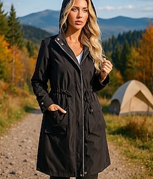 abordables -Mujer Cortavientos Chaqueta Chaqueta para senderismo Impermeable Al aire libre Impermeable Resistente al Viento Trajes de senderismo Ropa de senderismo Primavera Otoño Camiseta Camping / Senderismo