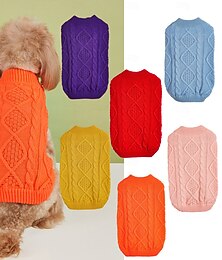 お買い得  -犬用 コート セーター 犬用コスチューム カジュアル シンプルなスタイル 冬 ソフト 洗濯可 ファッション 快適 厚型 アウトドア パーティー 日常着 屋内 カジュアル／普段着 犬服 for ビーグル ブルドッグ 柴犬 コッカー・スパニエル パグ
