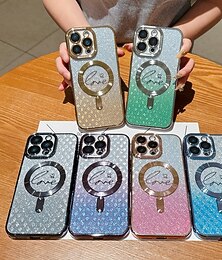 economico -telefono Custodia Per iPhone 17 Pro Max 17 Air 16 15 14 Pro Max Plus 16e 13 Pro Max Copertura Posteriore Supporta la Ricarica Wireless Non Ingiallente Glitter scintillanti Gradiente di Colore