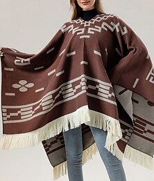 economico -Per donna Sciarpe da donna Streetwear Quotidiano Data Nero Rosso Sciarpa Stampa