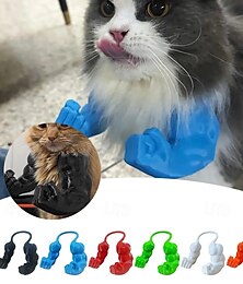 billiga -3D-utskrivna katthalsarmar med muskler rolig katt muskelarmar halloween kattkostym rolig kattunge superhjälte husdjur cosplay tillbehör födelsedagsfesttillbehör