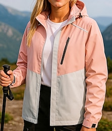 economico -Per donna Giacca a Vento Giacca da escursionismo Giacca rigida Esterno Impermeabile Antivento Abbigliamento da trekking Abbigliamento da trekking Primavera Autunno Top Campeggio / Escursionismo