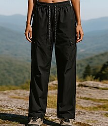 abordables -Hombre Pantalones para senderismo Pantalones de lluvia para senderismo Pantalones de protección Al aire libre Ajuste regular Impermeable Resistente al Viento Prendas de abajo Cintura elástica Correa