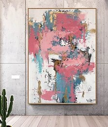 halpa -käsintehdyt öljymaalaukset kankaalle seinälle koristeeksi moderni abstrakti värimaalaus kodin sisustukseen rullattu kehyksetön venyttämätön maalaus