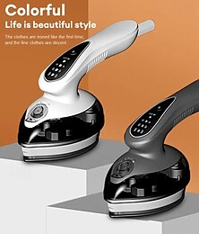abordables -Vaporizador de ropa portátil, máquina de planchado con calentamiento rápido de 25 segundos y diseño giratorio de 90°, compacto y liviano, adecuado para viajes en casa, caravanas, dormitorios y viajes.