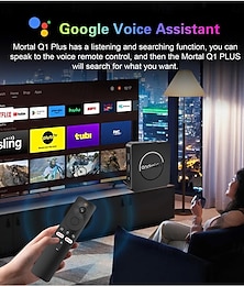 economico -Android TV Box Mortal Q1 Plus CPU Allwinner H313 Supporto 2.4G/5.8G Wi-Fi BT5.2 Assistente Google 2GB RAM 16GB 8GB ROM Smart Home TV Box