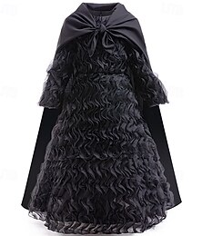 preiswerte -Märchen Hexe Elphaba Kleid Tüllkleider Märchenfiguren Gotisch Film Cosplay for Mädchen Kinder Halloween Karneval Welttag des Buches Leistung Pädagogisches Ankleiden Verkleidung für