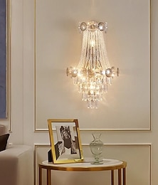 billige -Gull vegglampe til innendørs bruk, vegglampe med 1 lys, moderne vegglamper, vegglampe i gårdsstil med klar glassskjerm, vegglamper for stue, soverom, trapp, bad, gang 110-240v