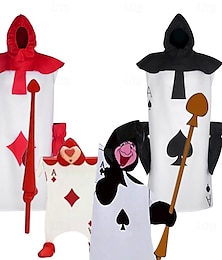 levne -Alice in Wonderland Pohádka Hrací karty vojáků Cosplay kostým Kostým Onesie Postavy z pohádek cosplay Filmové kostýmy for Pánské Dámské Chlapecké Dětské Dospělé předvečer Všech svatých Karneval