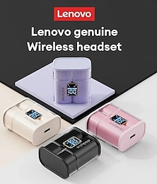 economico -auricolari Bluetooth Lenovo XT56 con display di alimentazione a LED &auricolari stereo hi-fi wireless con cancellazione del rumore di chiamata con iOS/Android