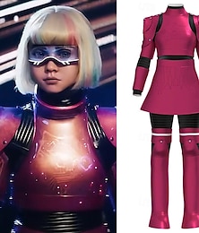 levne -M3GAN 2.0 Robot Strašidelná panenka Megan Kostým Horor Dívčí Dětské Výkon Podium Oblékání na školní akci předvečer Všech svatých Karneval Světový den knihy Jednoduchý karnevalový kostým