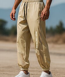 cheap -Men's Running Pants Sports Trousers Jogger Sweatpants Pocket Drawstring Bottoms Athleisure Gym Workout Moisture Wicking Breathable Basketball Football Running Loose Fit Sportswear Activewear Solid