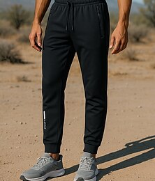 voordelige -Voor heren Hardloopbroeken Sportbroek Fleece joggingbroek Zak Trekkoord Kleding Onderlichaam Sportkleding Sportschool Training Katoen Winddicht Warm Vochtregelerend Vissen Wandelen Hardlopen Normale