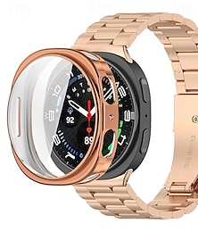 billige -Klokkerem til Samsung Galaxy Klokke 8 40/44 mm Watch 8 Classic 46mm Se Ultra Rustfritt stål Erstatning Stropp Spenne i rustfritt stål Sportsrem Forretningsband Armbånd