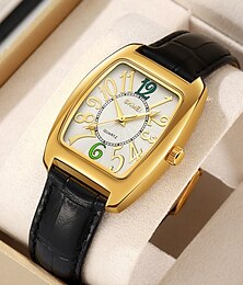 abordables -SKMEI Hombre Relojes de cuarzo Creativo minimalista Moda Reloj Casual IMPERMEABLE Hora mundial Decoración Piel Reloj