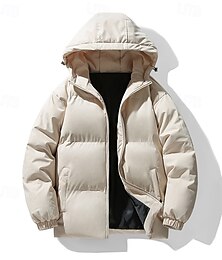 preiswerte -Herren Wanderjacke Daunenjacke Winterjacken Außen Thermik Warm Wanderoutfits Wanderbekleidung Winter Oberteil Camping / Wandern / Höhlenforschung Reisen Schwarz Weiß Khaki