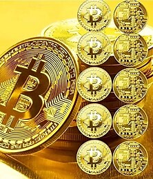رخيصةأون -مجموعة من 20 قطعة من عملات البيتكوين القابلة للتحصيل، رموز تشفير معدنية، هدية مثالية لعشاق الأعمال والحرف اليدوية، وهدايا الحفلات والمناسبات