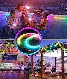 رخيصةأون -شريط ضوء LED نيون مصفوفة WS2811 مقاوم للماء 12 مم شبكة دائرية 360 درجة RGB ضوء أحمر مرن لتزيين غرفة النوم DC5V للهالوين