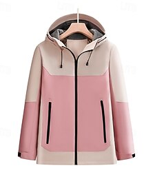 halpa -Naisten Softshell-takki Vaellustakki Ulko- Vedenkestävä Tuulenkestävä Vaellusasut Vaellusvaatteet Talvi Syksy Topit Telttailu / Retkely / Luolailu Juoksu Tilkkutäkki Pinkki Punainen Vihreä