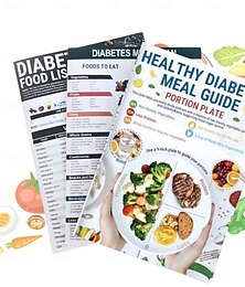 זול -מתכנן ארוחות סוכרתי בן 3 חלקים, רשימות מזון, מתכונים, טבלאות ומדריך לשליטה ברמת הסוכר בדם