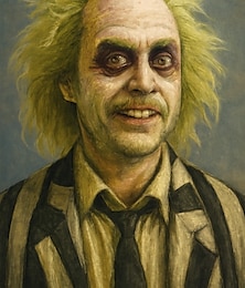 baratos -Beetlejuice 2 cosplay curto fofo ondulado palhaço peruca careca para festa de halloween traje perucas para adulto