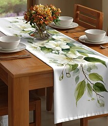economico -1 pezzo di tovaglia con stampa floreale, decorazione da tavolo rettangolare per sala da pranzo, banchetti e uso esterno