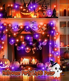 お買い得  -2メートル ストリングライト 20 LED 温白色 ホワイト レッド 銅線ライト ハロウィーン 防水 ホリデー バッテリー駆動