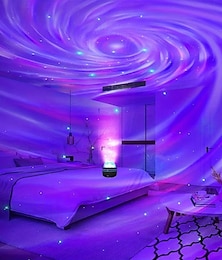 voordelige -1 st. 10cm sterrenhemel projectielicht, aurora waterrimpel ster xuan speciaal effect sfeerlicht, romantisch nachtlampje voor op het hoofdeinde van de slaapkamer, live sterrenhemellicht,