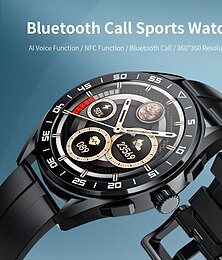 זול -LOKMAT COMET PRO שעון חכם 1.32 אִינְטשׁ חכמים שעונים Blootooth מד צעדים מזכיר שיחות מד פעילות מותאם ל אנדרואיד iOS נשים גברים המתנה ארוכה שיחות ללא מגע יד שליטה במדיה IP 67 מארז שעון 46 מ"מ