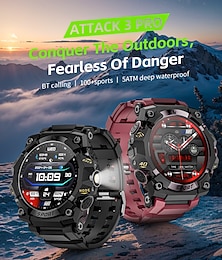 Недорогие -LOKMAT ATTACK 3 PRO Умные часы 1.39 дюймовый Смарт Часы Bluetooth Педометр Напоминание о звонке Датчик для отслеживания сна Совместим с Android iOS Женский Мужчины