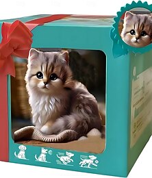 cheap -Robot Cat My Realistic Robot Kitten Interactive Kitty Toy That Walks Barks Wags Tail Plush Pet Cat For Kids & Adults Realistic Robotic Cat Toy Gift That Acts Like A Real Cat