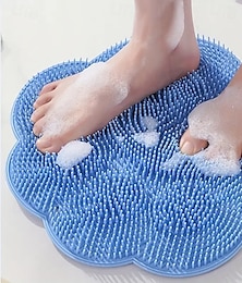 economico -piede doccia in silicone &tampone esfoliante per la schiena – antiscivolo, facile da pulire ed esfoliante &tappetino da bagno rilassante per massaggi