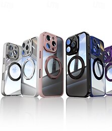 halpa -puhelin Etui Käyttötarkoitus iPhone 17 Pro Max 17 Air 16 15 14 Pro Max 13 Pro Max Takakuori Magneetti Tukijalka Iskunkestävä Panssari TPU