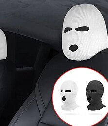 levne -2ks personalizovaných vtipných čepic na hlavu autosedačky, univerzální chrániče hlavy do auta, vtipná dekorace interiéru auta s motivem osobnosti, černá &bílá