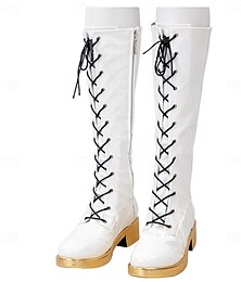 halpa -Korealainen idoli inspiroima Poptähti Kengät Saapaat Asu Virtuaalinen idoli Elokuva-cosplay for Naisten Aikuiset Halloween Karnevaali Suoritus Comic Con Anime-näyttely