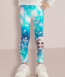 economico -Ragazze 3D Cartoni animati Pantaloni Leggings Primavera Autunno Carino Essenziale Bambini 4-12 Anni All'aperto Casuale Quotidiano Vestibilità regolare