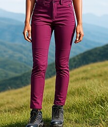 levne -Dámské Dağcı Pantolonu Nepromokavé kalhoty Softshellové kalhoty Venkovní Běžný Voděodolný Větruvzdorné Spodní část oděvu Kapsy Černá Burgundská fialová Outdoor a turistika Běh S M L XL