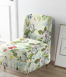お買い得  -ストライププリントのダイニングチェアカバー1枚、伸縮性のあるスパンデックスのスリップカバー、伸縮バンド付き、ダイニングルーム、結婚式、宴会、家の装飾用の家具プロテクター