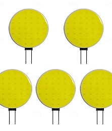 economico -Lampadina a LED G4 COB, chip DC12V, 3W, luce LED, bianco caldo, per camper, roulotte, lampada da parete, illuminazione, 5 pezzi
