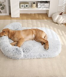 abordables -Cama cálida de felpa larga para perros colchón grande cómodo para mascotas de todas las estaciones almohadilla de sofá de esponja lavable y removible para perros y gatos