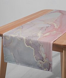 abordables -Chemin de table rose blush - Nappe rectangulaire imprimée numériquement pour les mariages les restaurants (33x180cm/13x70.5in)