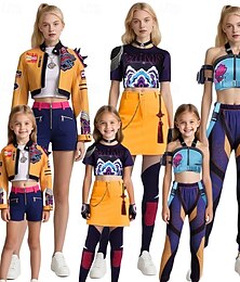 abordables -Inspiré des idoles coréennes Pop Star Costume de cosplay Costume de Groupe Robe Elégante Cosplay de Film for Femmes Fille Enfant Adulte Halloween Carnaval Performance Comic-Con Salon de l'Anime