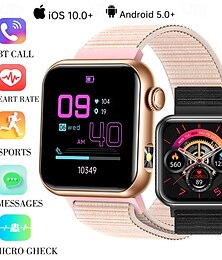 お買い得  -iMosi TK50 スマートウォッチ 1.72 インチ スマート·ウォッチ ブルートゥース 温度監視 歩数計 着信通知 と互換性があります Android iOS 女性 男性 ハンドフリーコール 防水 メディアコントロール IP68 35mmウォッチケース