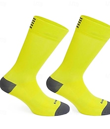 abordables -Calcetines Calcetines Ciclismo Calcetines de bicicleta Calcetines deportivos Calcetines atléticos Camping / Senderismo Senderismo Ejercicio al Aire Libre Bicicleta / Ciclismo Alta elasticidad Cómodo