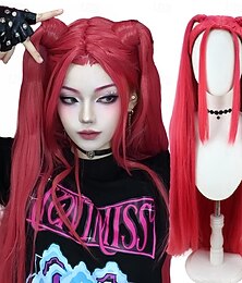economico -Parrucche cosplay ispirate al kpop, parrucche per costumi anime mira, trecce viola, accessori per adulti, oggetti di scena
