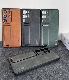 رخيصةأون -هاتف غطاء من أجل سامسونج جالاكسي اس 25 الترا S24 Ultra S23 Ultra غطاء خلفي مع رباط المعصم مسند الدراجة ضد الصدمات مكتب  /  الأعمال TPU الطلاء